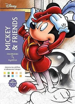 Раскраска по номерам Coloriages mysteres Disney - Mickey and friends - Микки и друзья, 128стр.