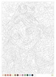 Раскраска по номерам Coloriages mysteres Disney - Портреты героев Диснея , 128стр. — фото 4