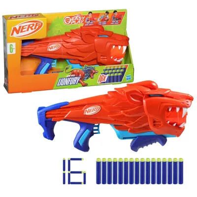 Hasbro Nerf Elite Junior - Пусковая установка Wild Lionfury + стрелы F8646