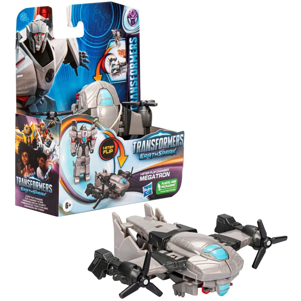 Hasbro Transformers EarthSpark - Мегатрон 1-step flip figure F6720 / артикул F6229 F6720 / GTIN 5010996195135