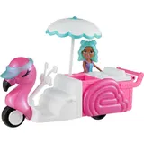 Polly Pocket - Тележка для закусок Фламинго Набор с куклой и аксессуарами HWP24 / артикул HWP24 / GTIN 194735217649 — фото 5