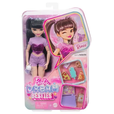 Barbie Dream Besties - модная кукла Рене + 8 аксессуаров HYC24