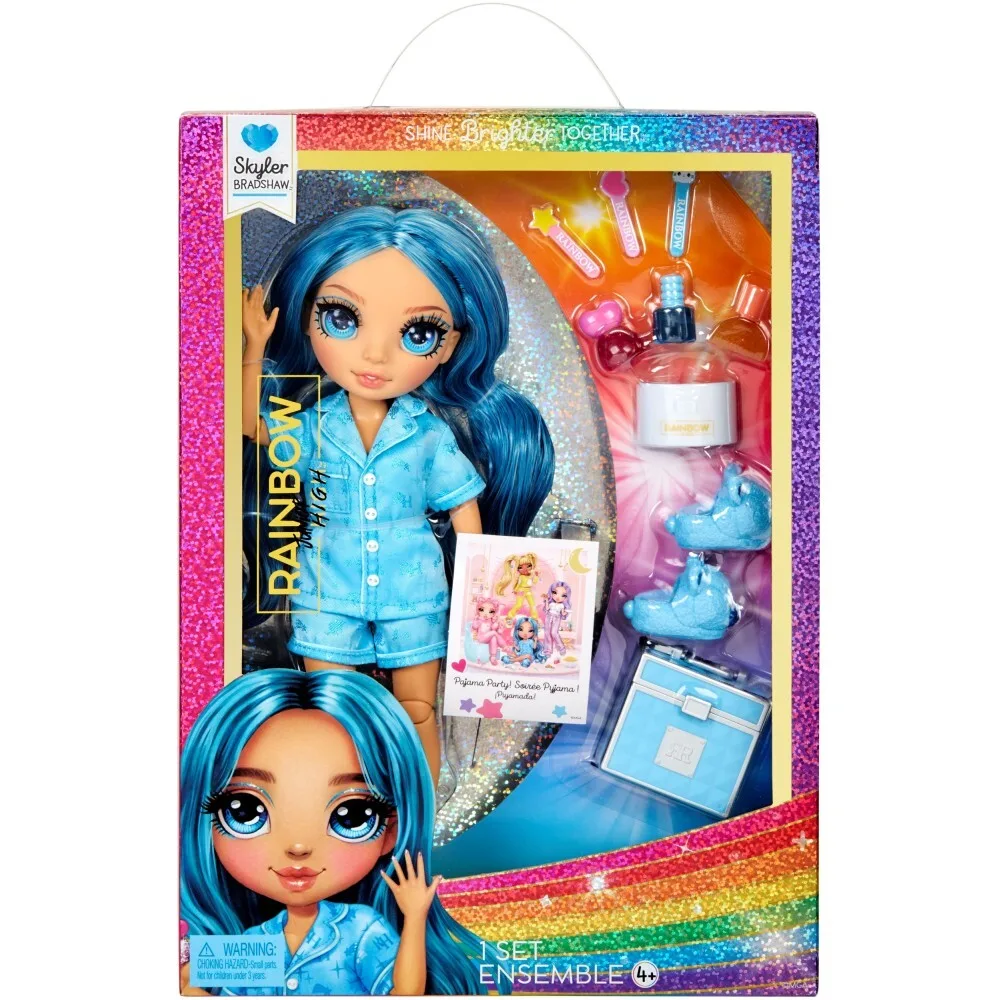 Rainbow High Junior - Модная кукла Скайлер Брэдшоу (голубая) PJ Party 530947 / артикул 120360 530947 / GTIN 035051530947