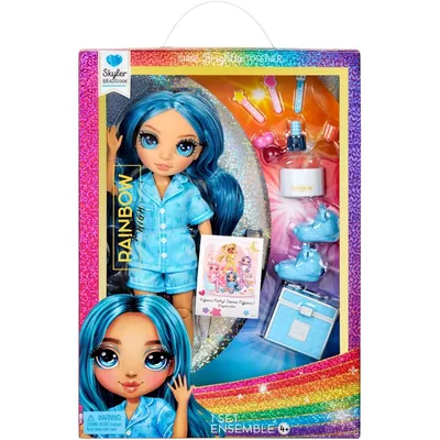 Rainbow High Junior - Модная кукла Скайлер Брэдшоу (голубая) PJ Party 530947