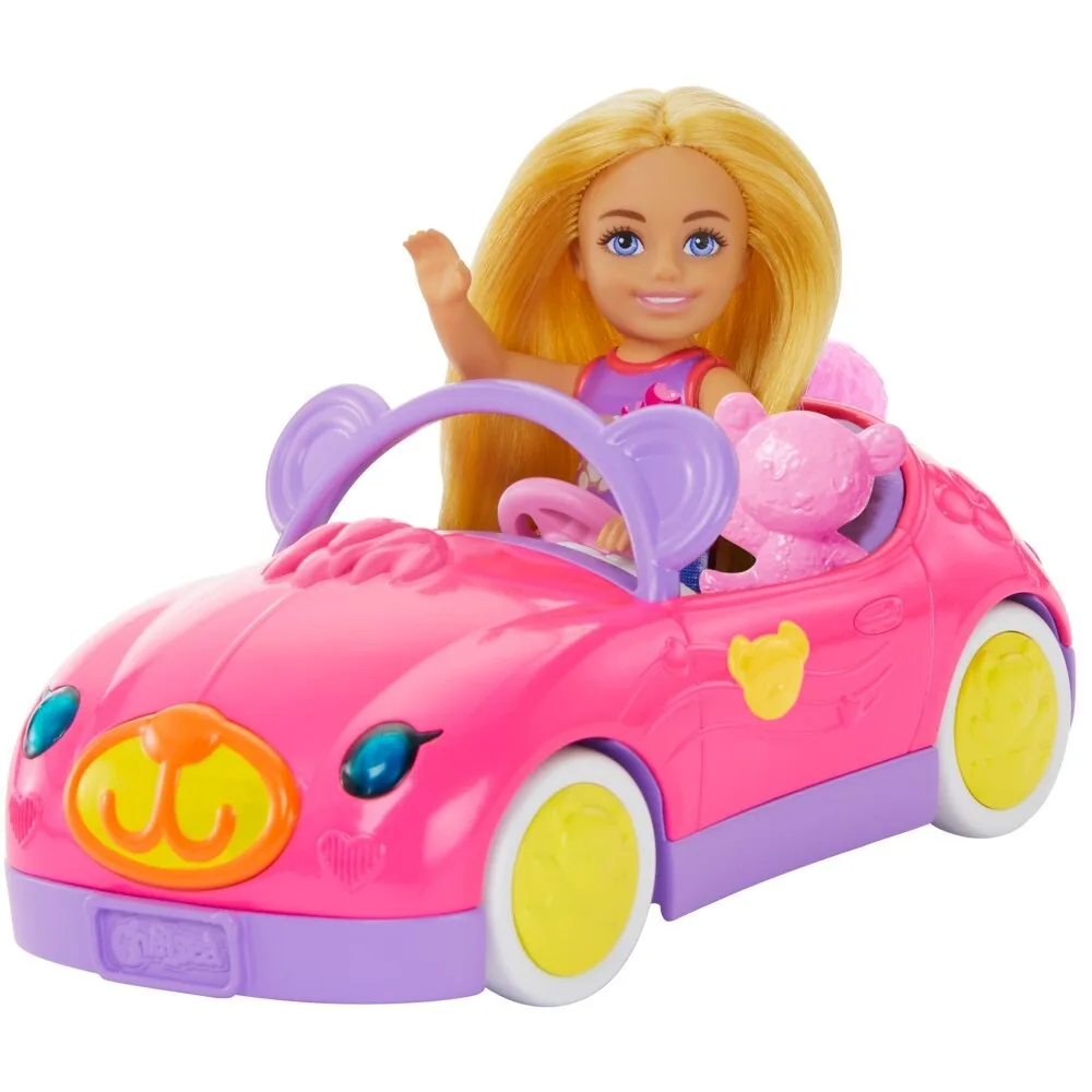 Barbie Chelsea - Teddy Bear Vehicle Set с машиной и куклой Chelsea HXN05 / артикул HXN05 / GTIN 194735234608