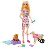 Barbie - Кукла Барби и собака в коляске + 10 аксессуаров HTK37 / артикул HTK37 / GTIN 194735192243 — фото 1