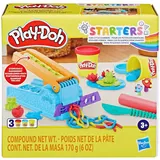 Hasbro F8805 — Набор с пластилином Play-Doh Фабрика веселья 3 тюбика с аксессуарами F8805 — фото 2