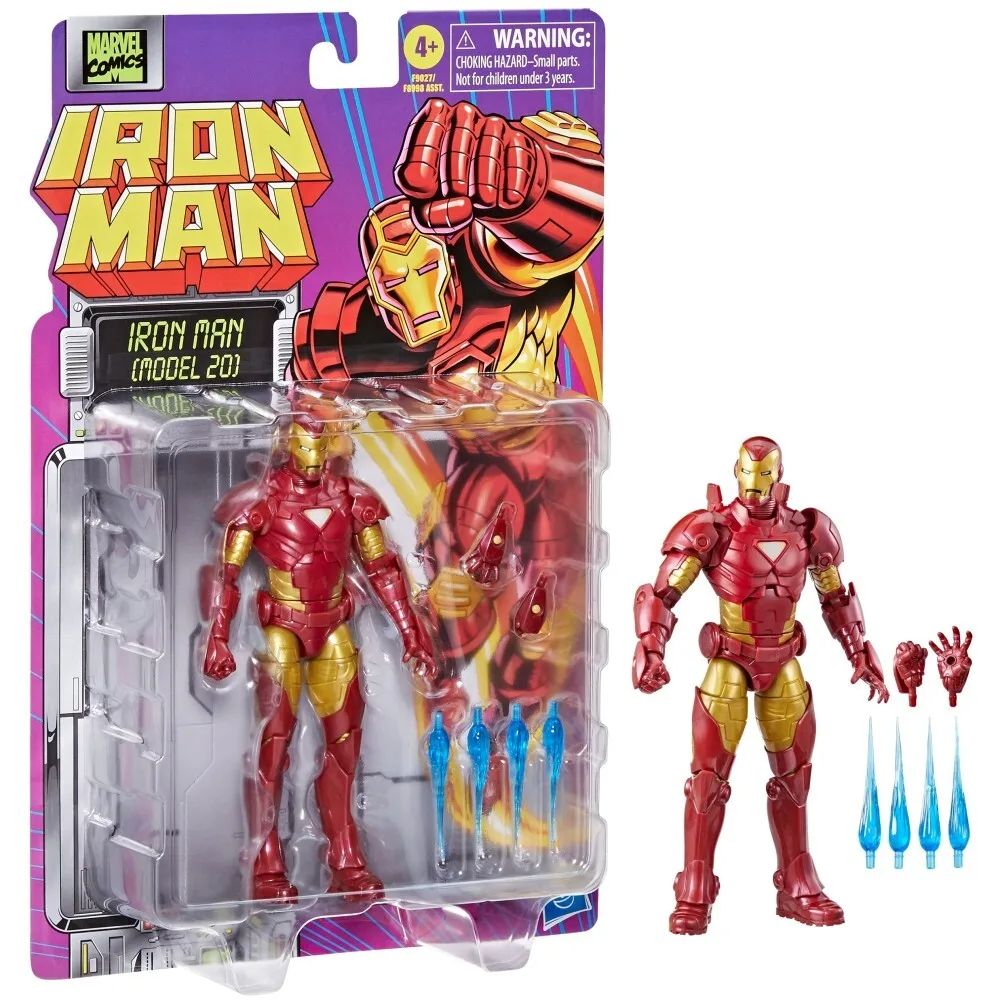 Hasbro Marvel Legends - Фигурка Железного человека (модель 20) 15 см Ретро Комиксы F9027 / артикул F8998 F9027 / GTIN 5010996206664