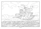 Раскраска-открытка Disney Dreams Collection - Принцессы Диснея Thomas Kinkade Studios, 24 стр. — фото 3