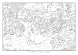 Раскраска-открытка Disney Dreams Collection - Принцессы Диснея Thomas Kinkade Studios, 24 стр. — фото 4
