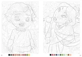 Раскраска по номерам Coloriages mysteres Disney Trompe l'oeil Babies - Дисней Тромп-л'ойль для малышей / 9782017260028 — фото 3