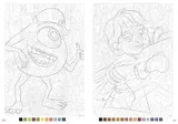 Раскраска по номерам Coloriages mysteres Disney Trompe l'oeil Babies - Дисней Тромп-л'ойль для малышей / 9782017260028 — фото 4