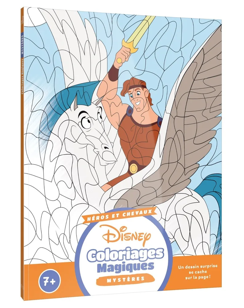 DISNEY Coloriages Magiques Mysteres - Волшебная книга-раскраска, Тайны - Герои и лошади / 9782017290018