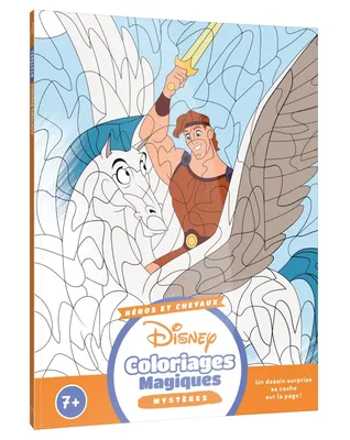 DISNEY Coloriages Magiques Mysteres - Волшебная книга-раскраска, Тайны - Герои и лошади / 9782017290018