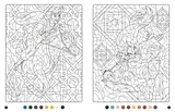 DISNEY Coloriages Magiques Mysteres - Волшебная книга-раскраска, Тайны - Герои и лошади / 9782017290018 — фото 2