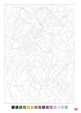 Раскраска по номерам Раскраска по номерам Coloriages mysteres Disney Disney Fleurs - Цветы / 9782376716044 — фото 5