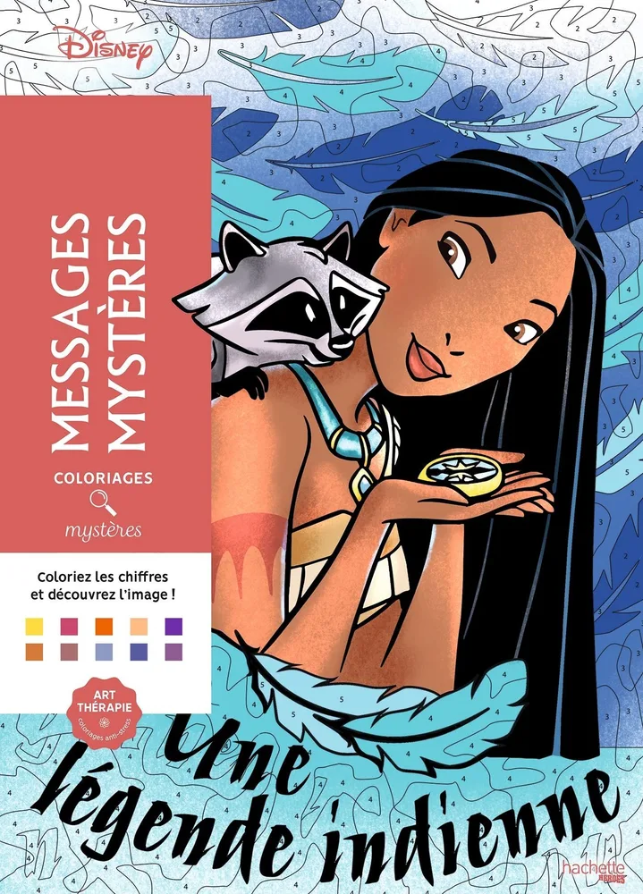 Раскраска по номерам Coloriages mysteres - Пакахонтас / 9782376712886