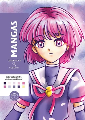 Раскраска по номерам Coloriages mysteres Disney Mangas, раскраска Дисней Манго / 9782376715351