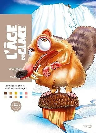 Раскраска по номерам Coloriages mysteres Disney - L'A ge de glace Ледниковый период / 9782017242154