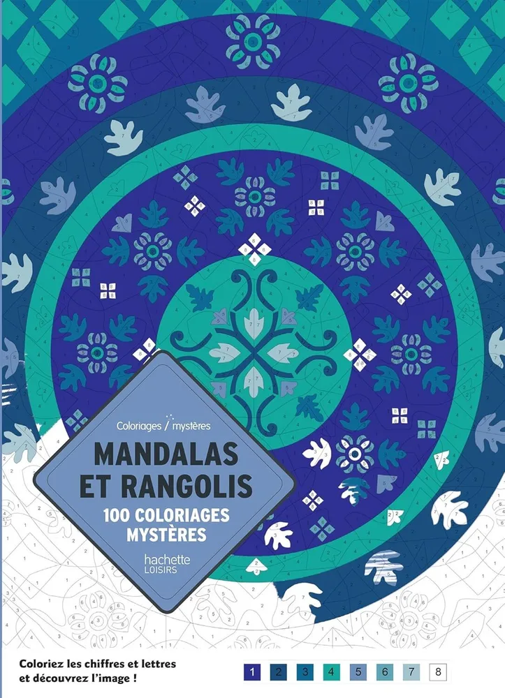 Раскраска по номерам Coloriages mysteres Disney Mandalas - раскраска Дисней Мандала