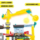 Большой строительный набор Dickie Construction 3339001 с краном и 4 машинками со светом и звуком 3339001 — фото 4
