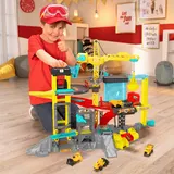 Большой строительный набор Dickie Construction 3339001 с краном и 4 машинками со светом и звуком 3339001 — фото 6