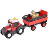Dickie ABC - Трактор Massey Ferguson с прицепом 30 см Светозвук 4115012 / артикул 4115012 / GTIN 4006333086748 — фото 2