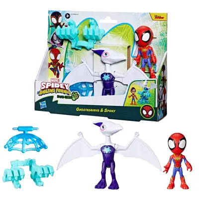 Hasbro Spidey and the Super Buddies - Ghostasaurus and Spidey 2-PAK Figurines G0123