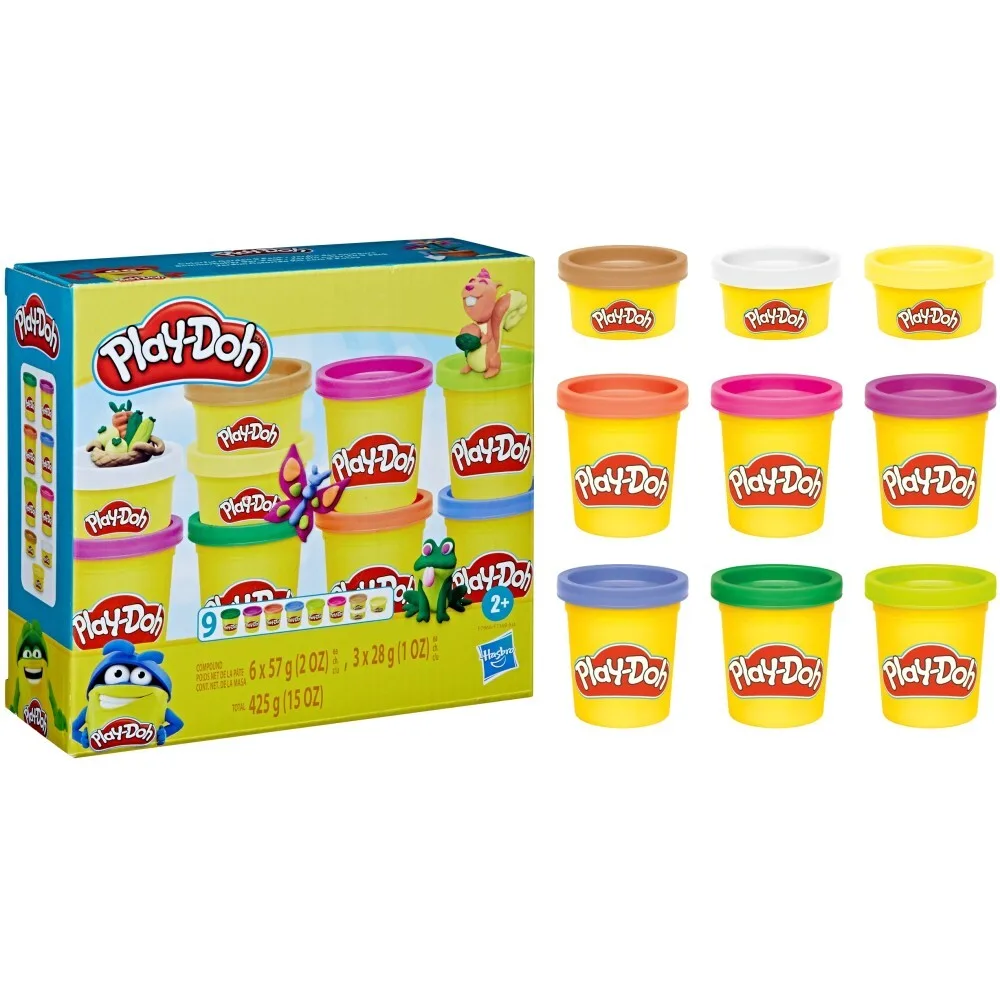Hasbro F7369 F7966 — Набор с пластилином Play-Doh Разноцветный сад набор из 9 тюбиков 425 г F7966