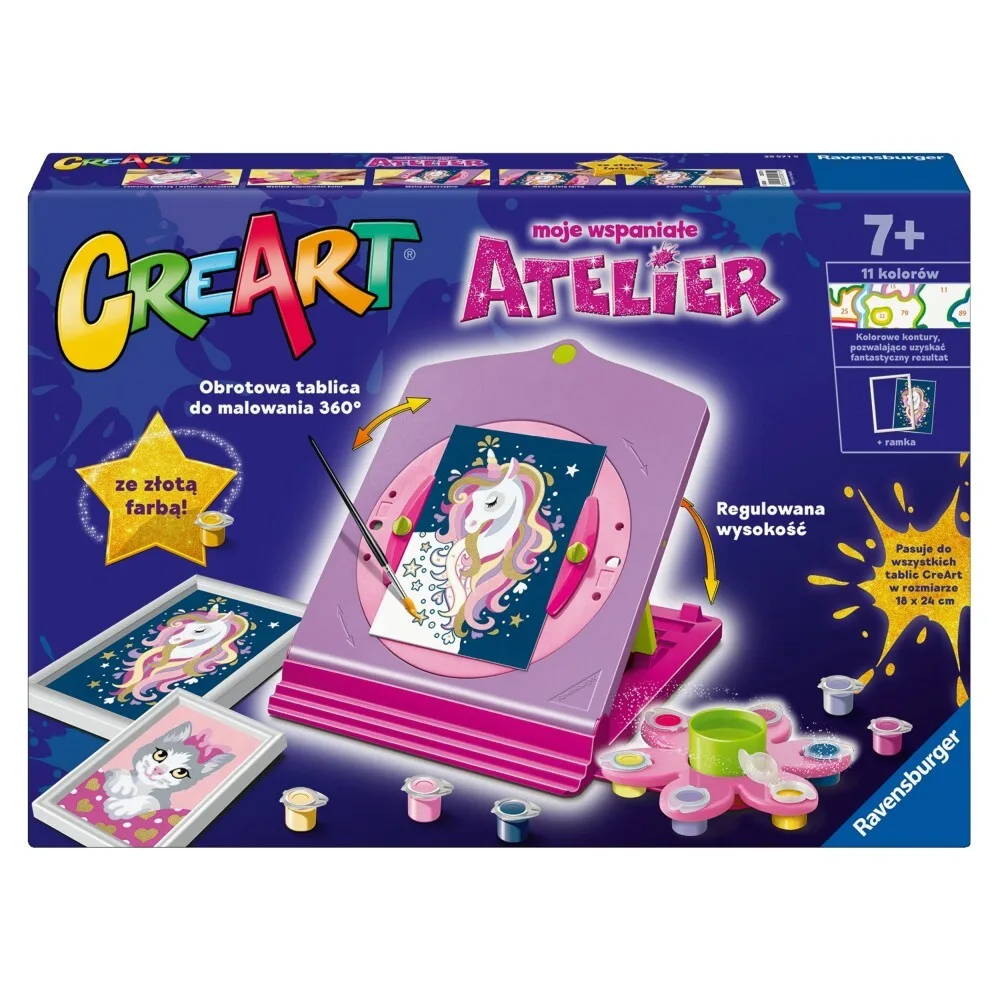 Ravensburger - CreArt Мое замечательное ателье Доска для рисования по номерам 255719 / артикул 255719 / GTIN 4005556255719