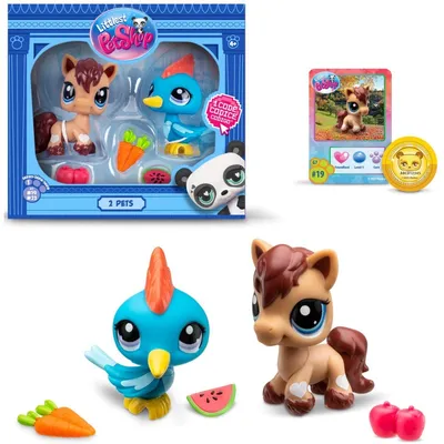 Littlest Pet Shop - Фиеста на ферме Набор с двумя животными 2-PAK + аксессуары LPS00525