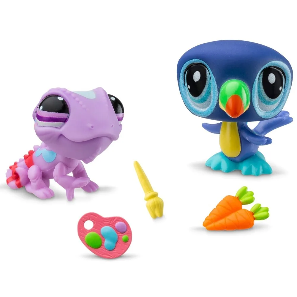 Littlest Pet Shop - Набор для художников с двумя животными 2-PAK + аксессуары LPS00525 / артикул LPS00525 4 / GTIN 5904754607957