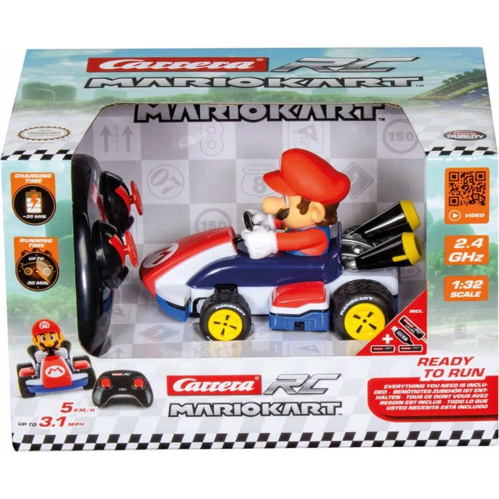 Carrera RC - 2.4 GHz MarioKart Race Kart, Mario 1:32 320001 / артикул 320001 / GTIN 9003150143147