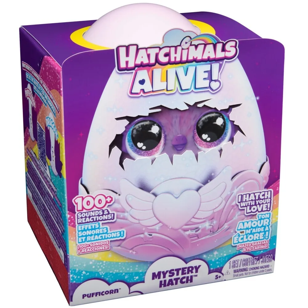 Интерактивная игрушка Hatchimals Alive - яйцо Тайна люка Пуфикорн 20145447 / артикул 19201 6069132 20145447 / GTIN 778988509142