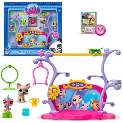 Littlest Pet Shop - Pets have talent Набор со сценой + 2 фигурки LPS00558
