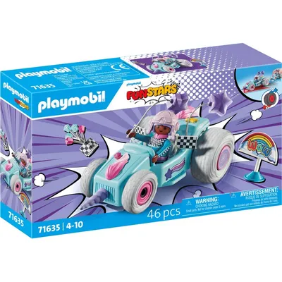 Playmobil - Funstars Racing: Unicorn Go-Kart 71635