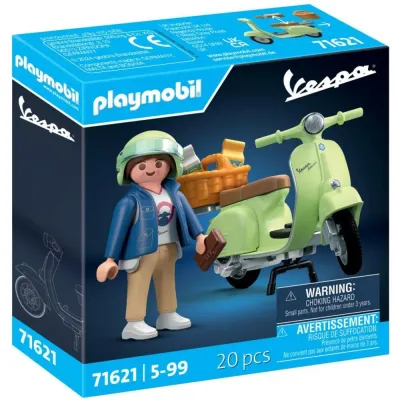 Игровой набор Playmobil 71621 Мотороллер Vespa 150 Sprint Veloce 1969 71621 20 деталей