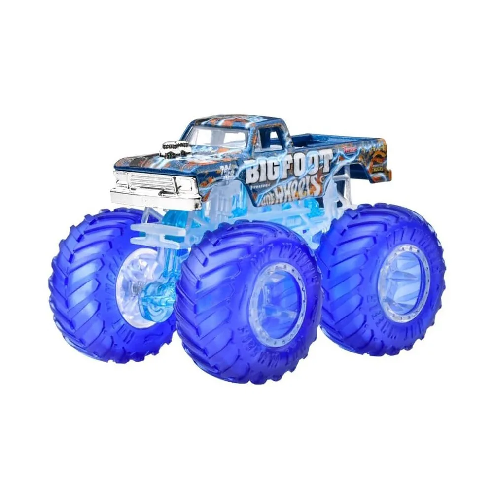 Hot Wheels Monster Trucks - Металлическая полноприводная машина BigFoot Power Smashers HYJ28 / артикул HYJ19 HYJ28 / GTIN 194735247769