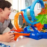 Hot Wheels - Quadruple Loop Set с зоной аварии + машинка HXR70 / артикул HXR70 / GTIN 194735237166 — фото 8
