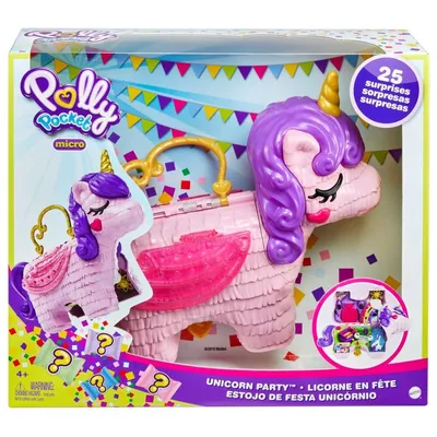 Polly Pocket - Единорог Компактный набор с 2 куклами + аксессуары GVL88
