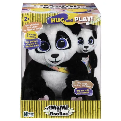 Huggy Luv - Мама панда MaMi и ее малыш BaoBao Interactive DKO0372
