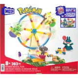 MEGA Pokemon - Колесо обозрения + 4 фигурки Строительные блоки 393 элемента. HXF80 / артикул HXF80 / GTIN 194735228560 — фото 1
