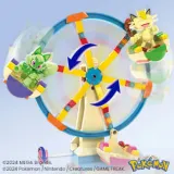 MEGA Pokemon - Колесо обозрения + 4 фигурки Строительные блоки 393 элемента. HXF80 / артикул HXF80 / GTIN 194735228560 — фото 5