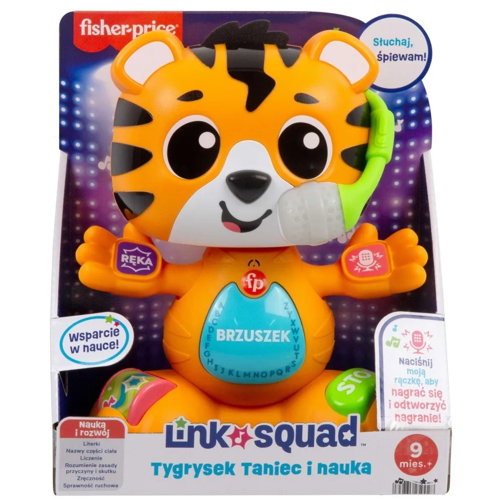 Fisher-Price - Танцующий и обучающий Тигруля Развивающая игрушка с музыкой и светом HYL33 / артикул HYL33 / GTIN 194735250028