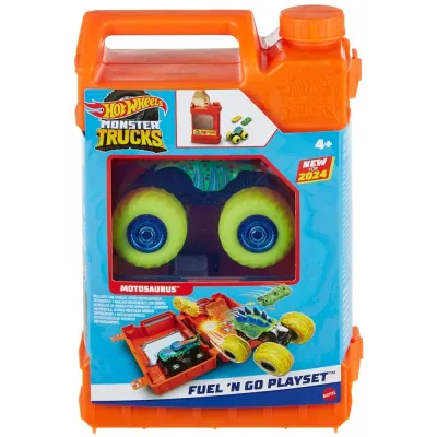 Hot Wheels - Игрушечные грузовики-монстры Набор канистр для трюков + автомобиль HXT04