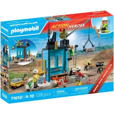 Playmobil Action Heroes 71650 Строительная площадка 138 деталей
