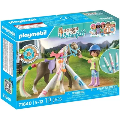 Playmobil - Лошади водопада Творческий набор с лошадью и ручками 71640