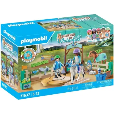 Playmobil Horses 71637 of Waterfall Современная манежная арена 67 деталей