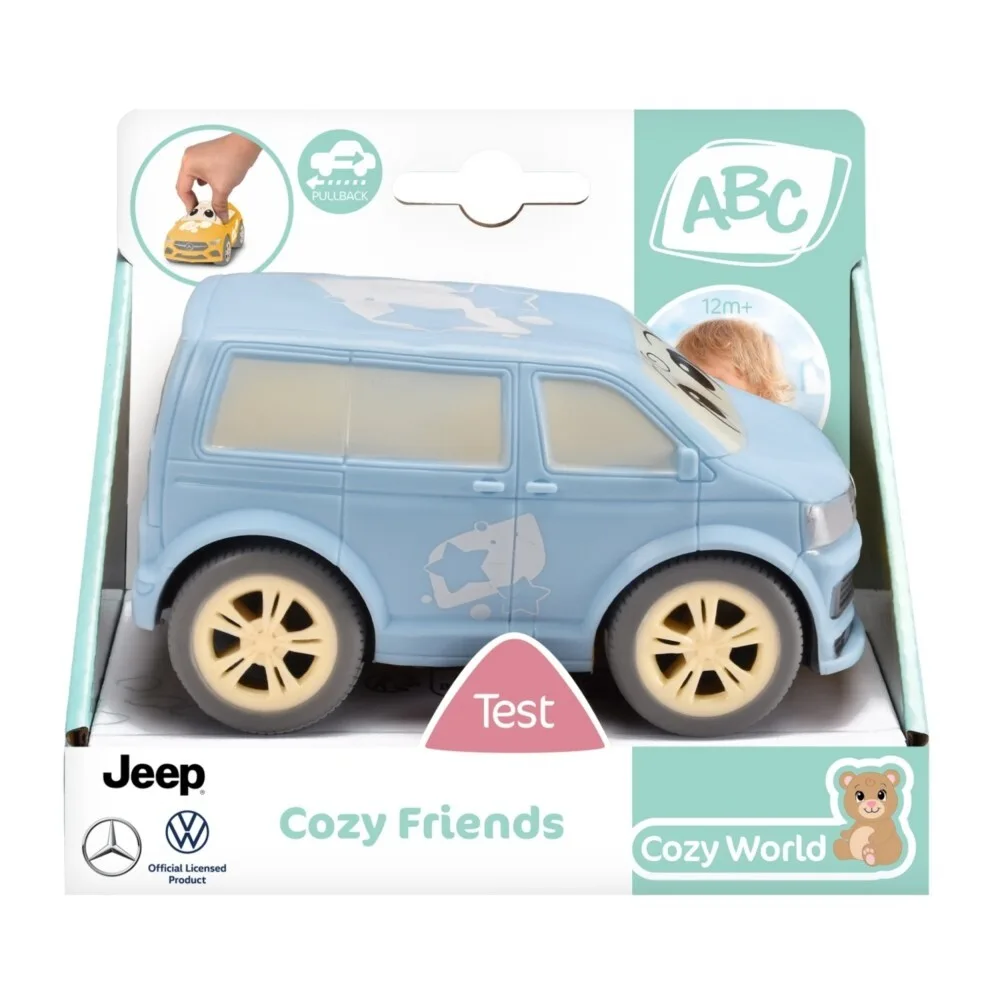 Dickie ABC - Синий автомобиль Volkswagen 11 см Cozy Friends toddler vehicle 4111013 / артикул 4111013 C / GTIN 4006333088919