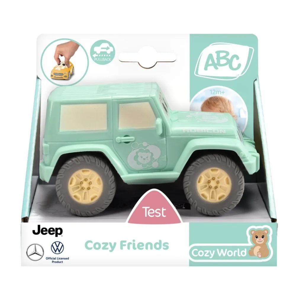 Dickie ABC - Зеленый джип 11 см Cozy Friends транспортное средство для малышей 4111013 / артикул 4111013 A / GTIN 4006333088919